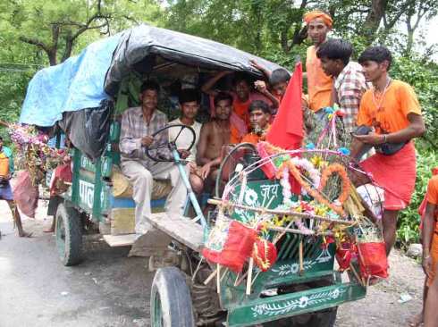 An Indian "jugaad" - improvised vehicle